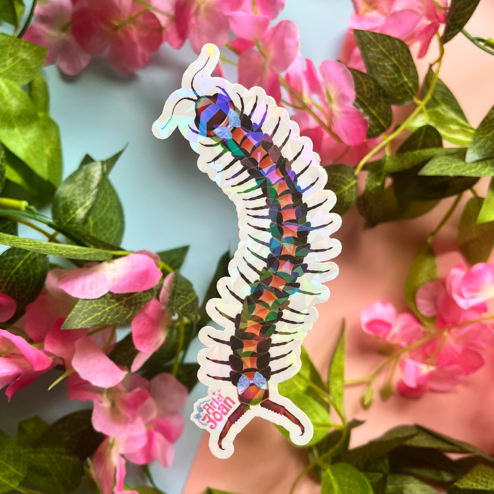 Centipede Holographic Sticker