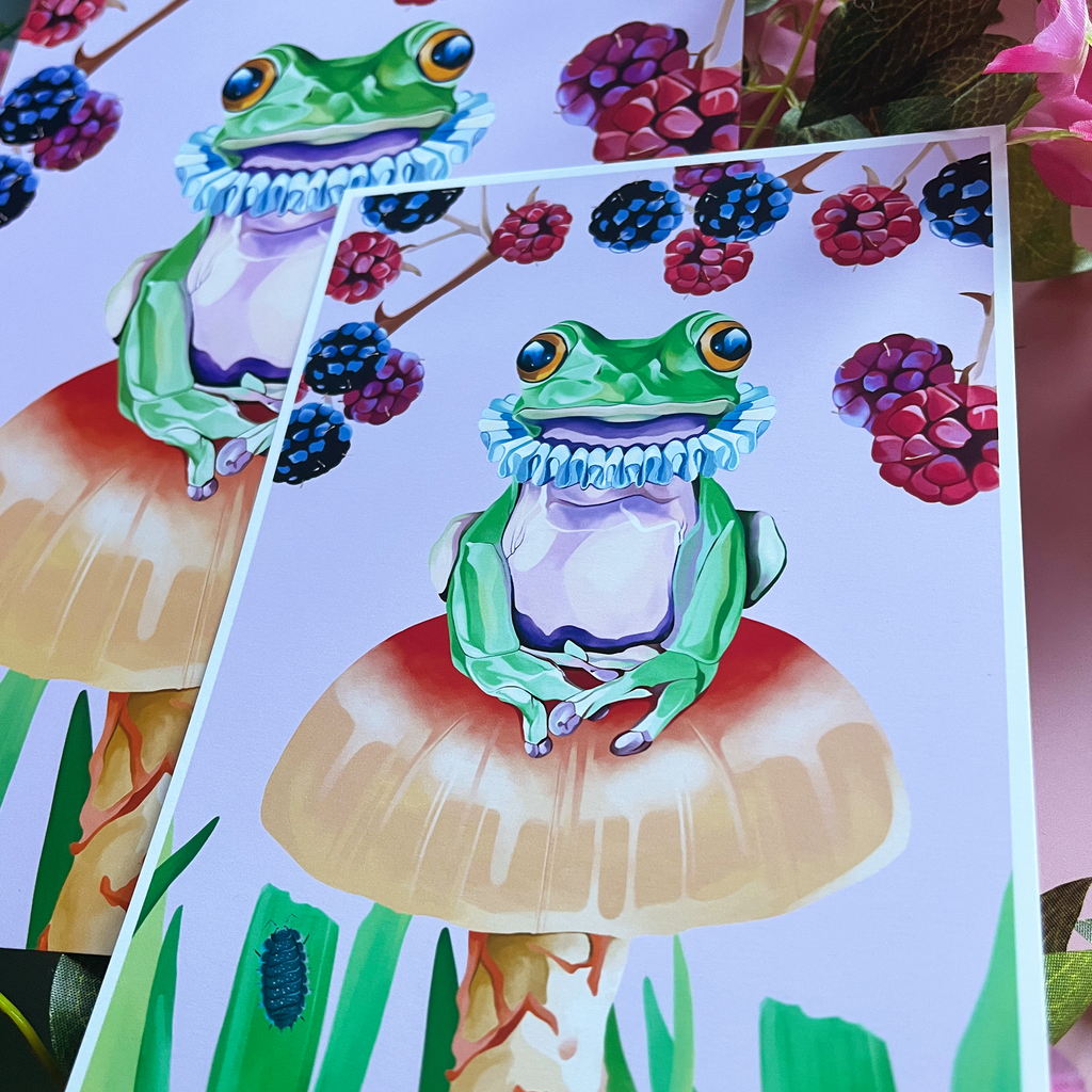 Ruff Frog Art Print