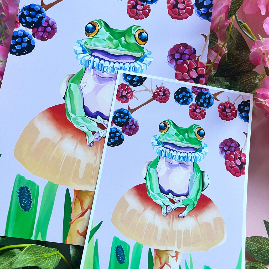 Ruff Frog Art Print